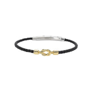 Mabina Bracciale in lab leather e nodo centrale 534144